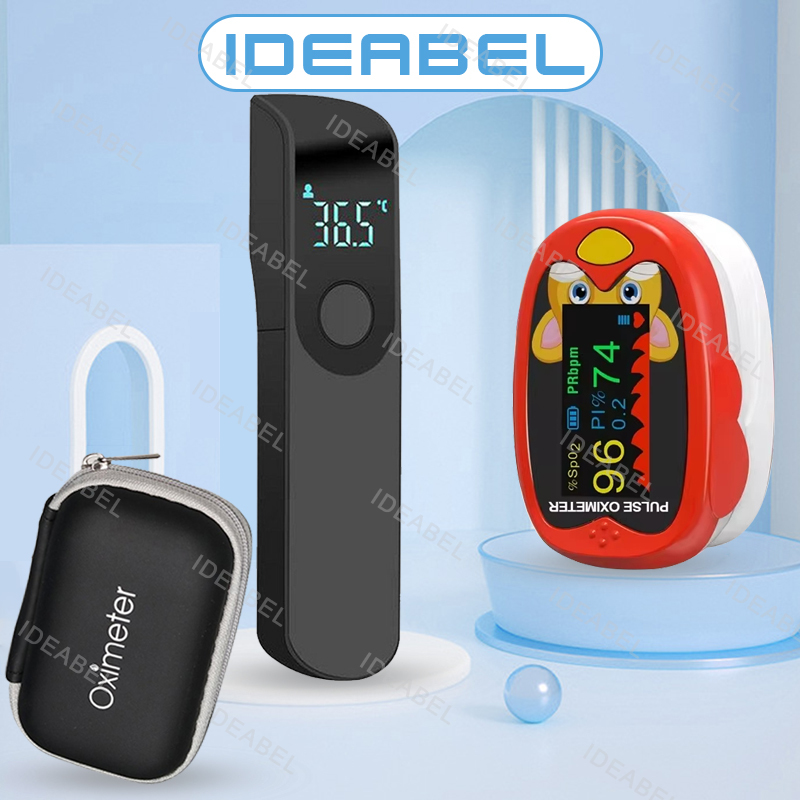 Digital Thermometer Infrared - USB-oximeter Vinger Medische infrarood-voorhoofdthermometer Digitale contactloze