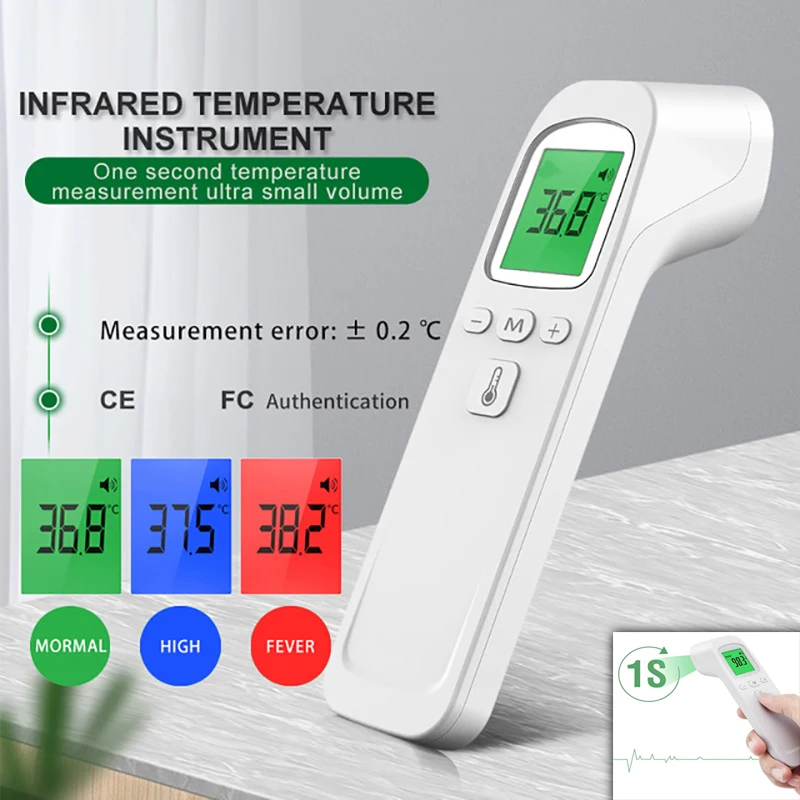 Digital Thermometer Infrared - AiQUE Infraroodthermometer Digitale LCD Lichaamsmeting Kinderen