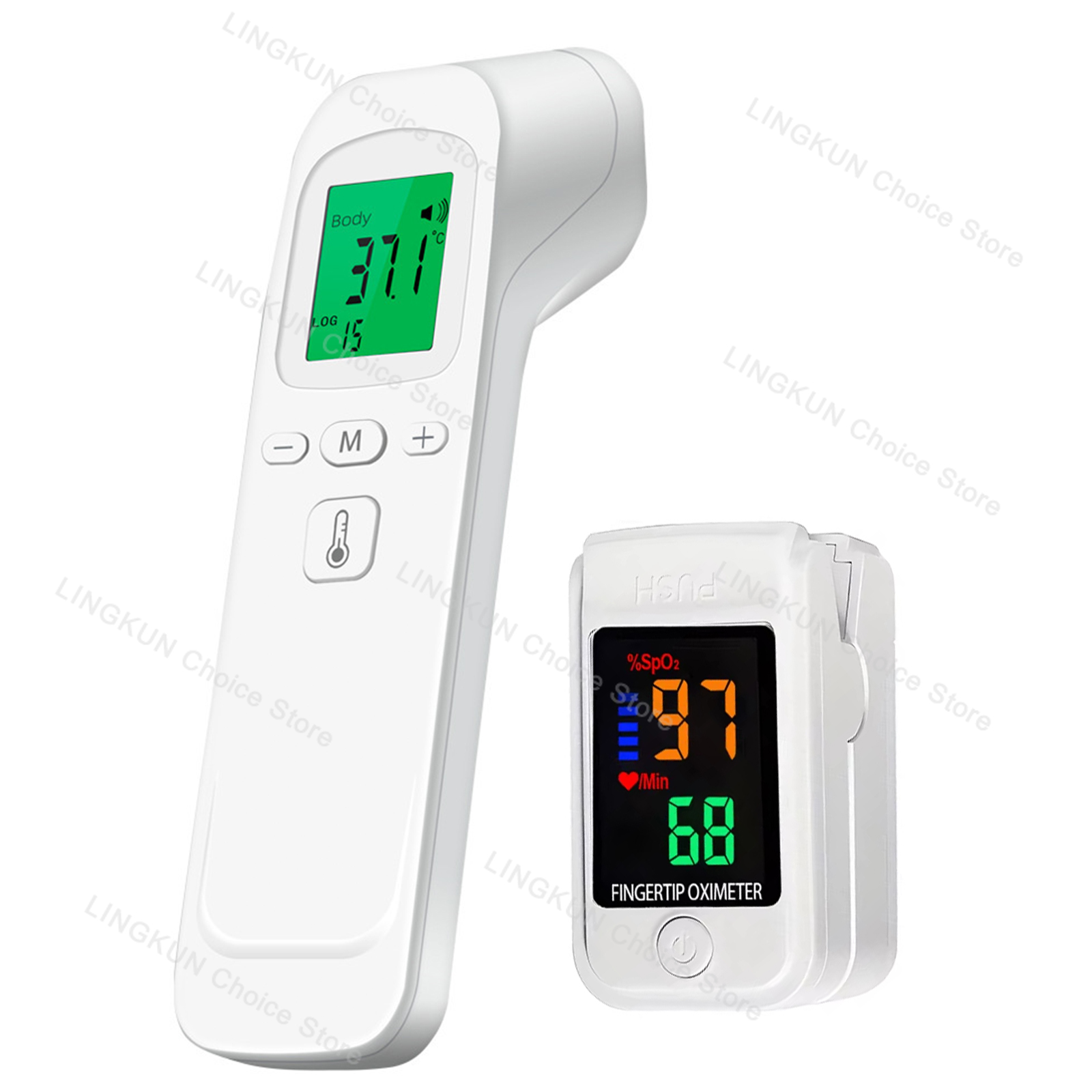 Digital Thermometer Infrared - Oximeter Infrarood-koortsthermometer Medisch huishoudelijk digitaal baby-volwassenen