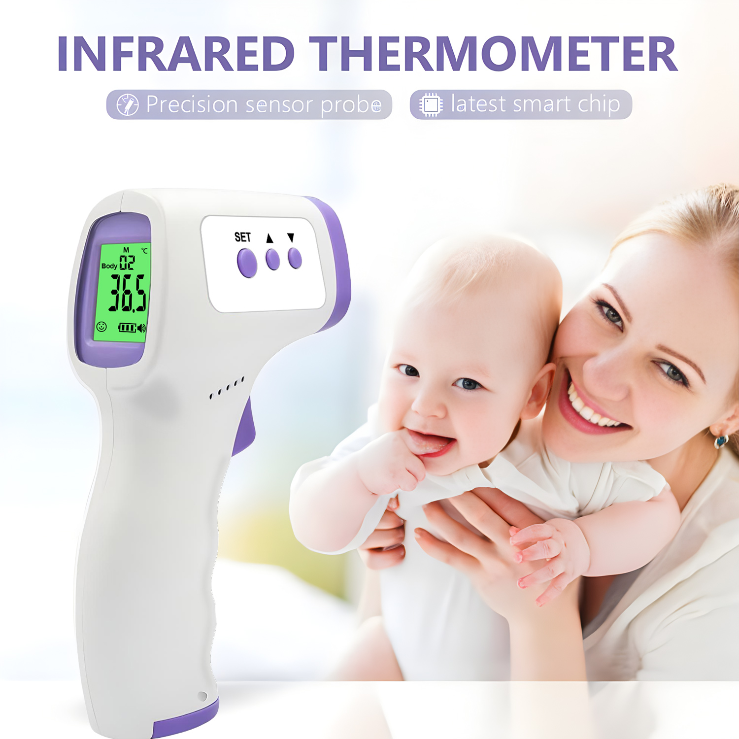 Contactloze voorhoofdthermomet - Digital Thermometer Infrared recensie en prijs