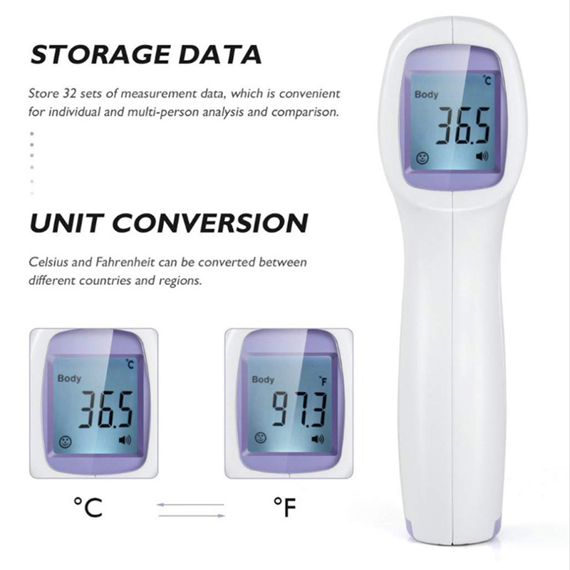Contactloze voorhoofdthermomet - Digital Thermometer Infrared recensie en prijs