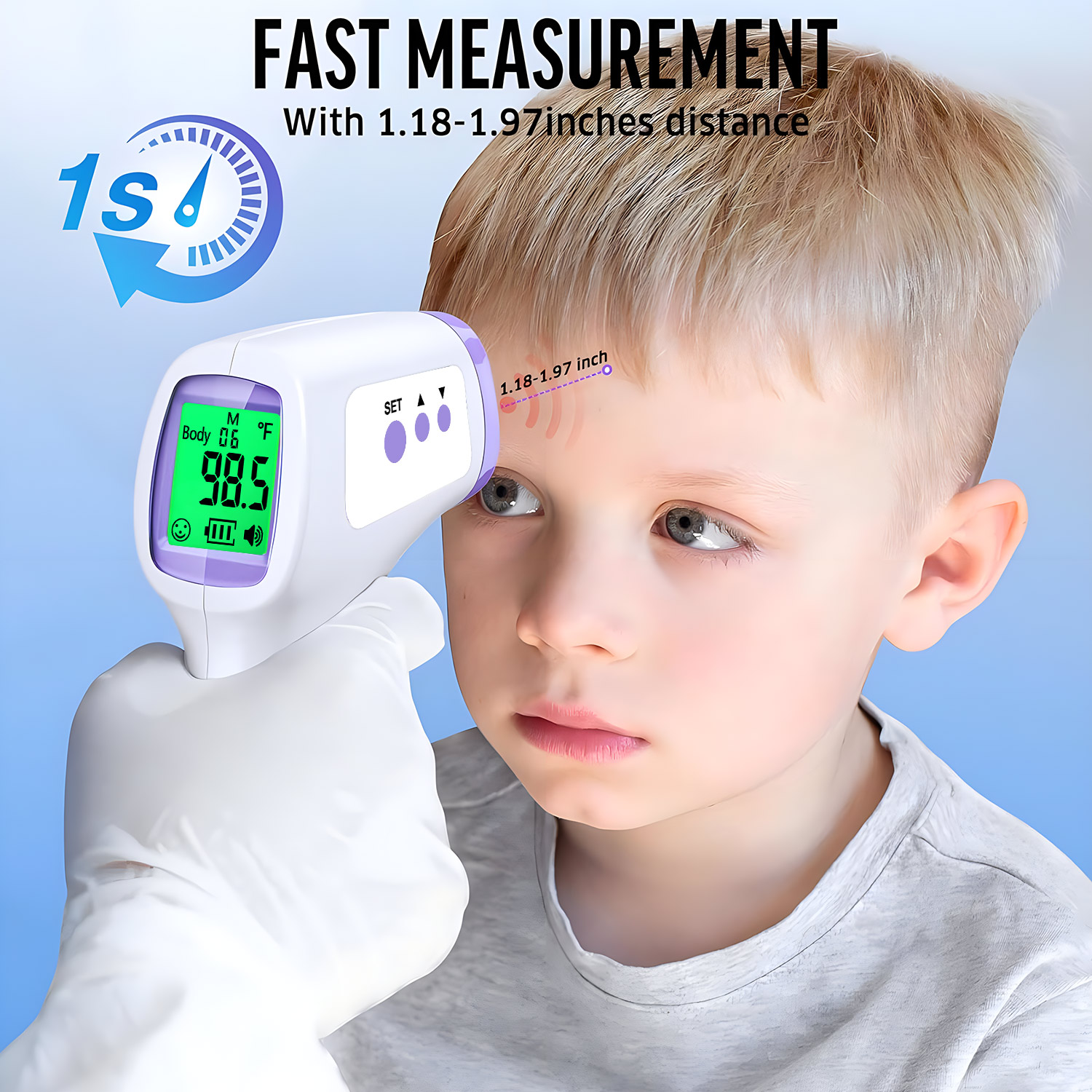 Contactloze voorhoofdthermomet - Digital Thermometer Infrared recensie en prijs