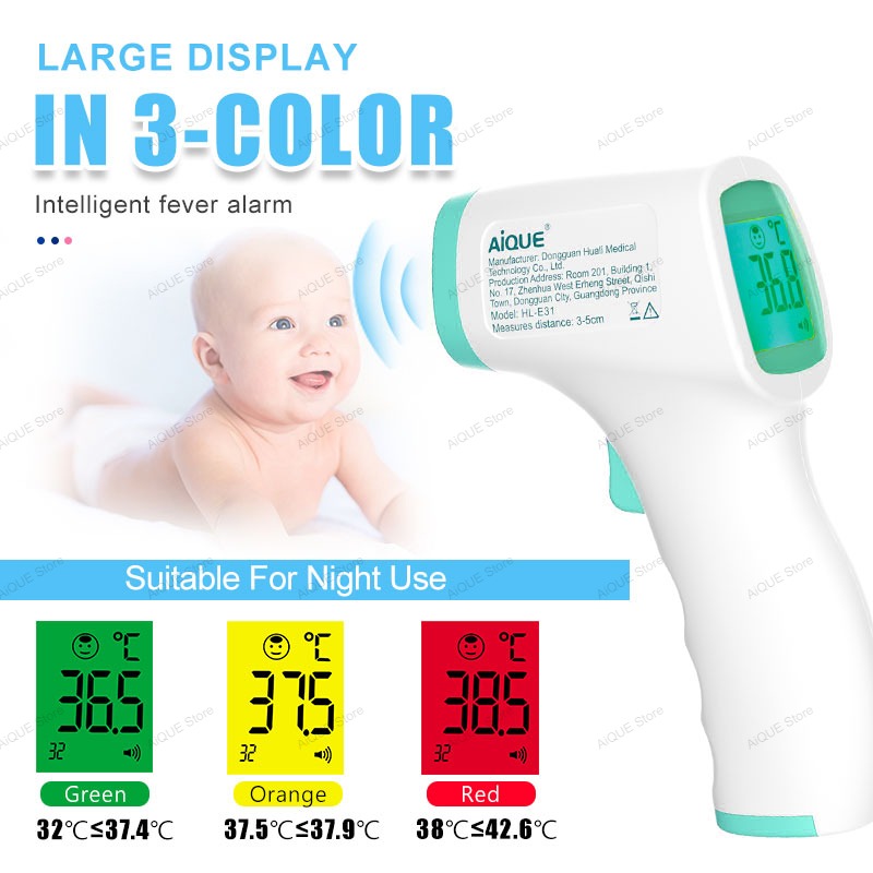AiQUE Oplaadbaar Digitaal ℃ ℉  - Digital Thermometer Infrared recensie en prijs